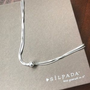 Sterling silver Silpada three strand necklace